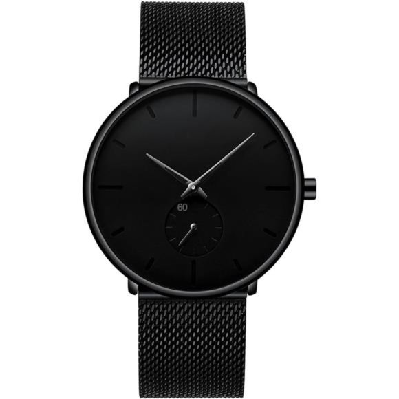 Mens Watches Ultra-Thin Minimalist Waterproof-Fashion Wrist Watch for Men Unisex